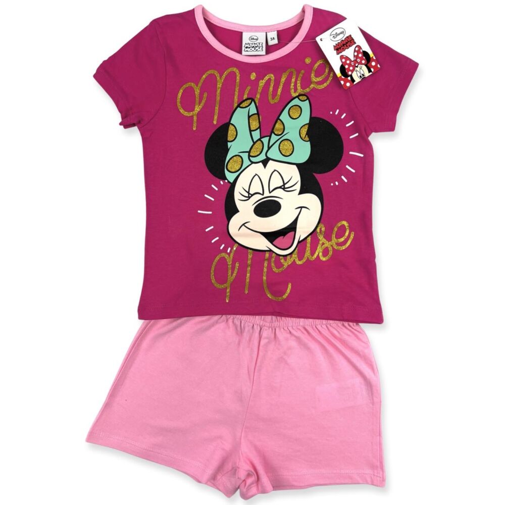 Disney - Minnie egér mintás rövid nyári pamut pizsama
