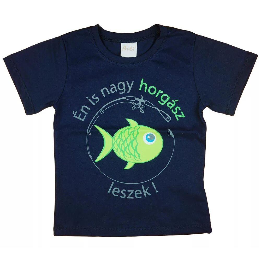 "Én is nagy horgász leszek!" rövid ujjú fiú póló (104,134)