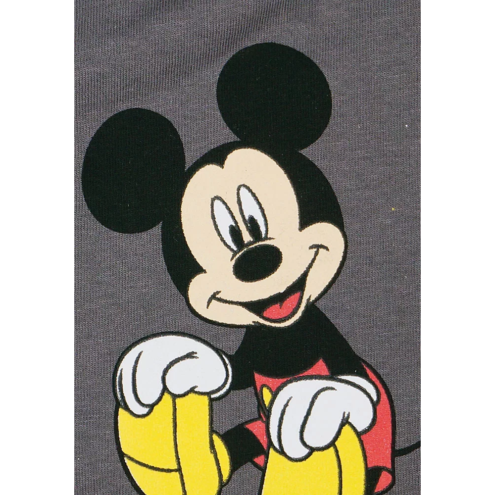 Disney kisfiú rövidnadrág szürke,elején Mickey nyomott minta közeli kép